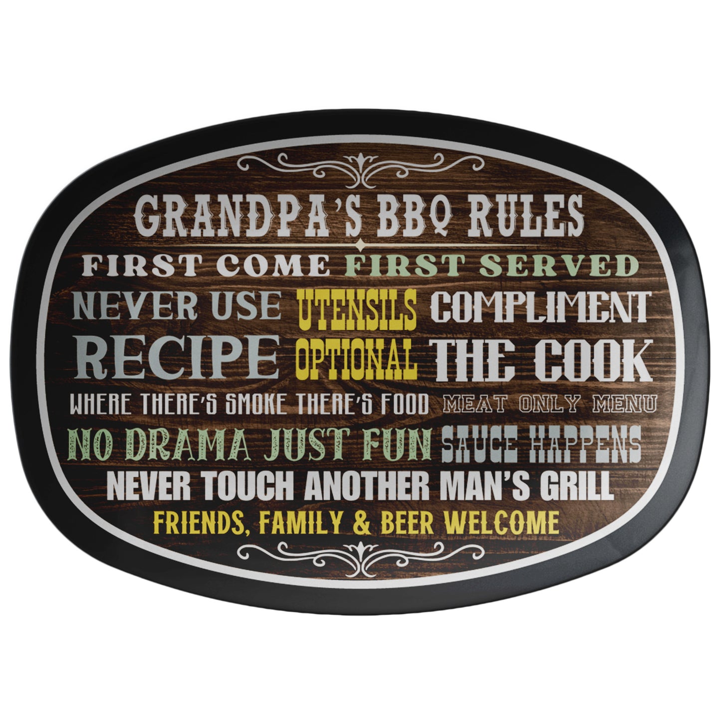 BBQ RULES - GRANDPA